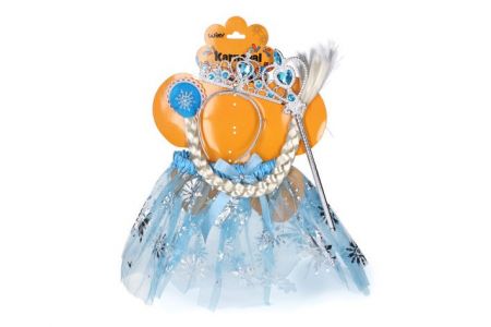 Párty set karneval - Princezna svetlé modrá