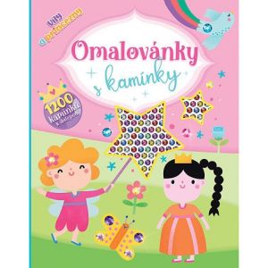 Omalovánky A4 s kamínky - Víly a Princezny