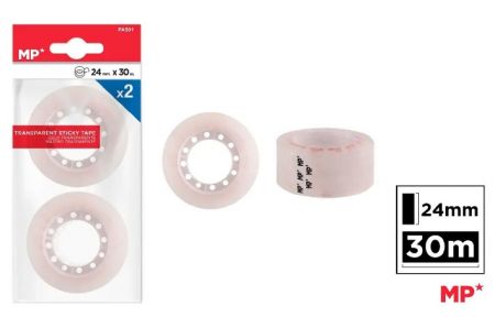 Lepící páska 24 mm 30 m 2 ks v balení