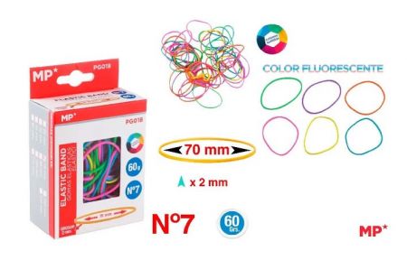 Gumičky 70 mm 60 ks barevné