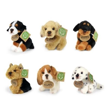 Plyšový pes 11 cm sedící, 6 druhů