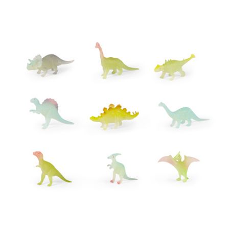 Dinosauři, svítí ve tmě, 9 ks v sáčku