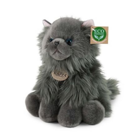 Plyšová kočka Britská sedící 30cm