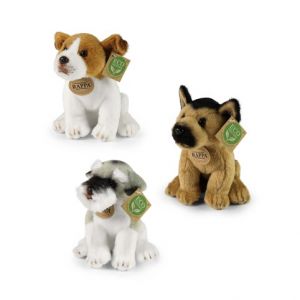 Plyšový pes sedící 20 cm 3 druhy ECO-FRIENDLY