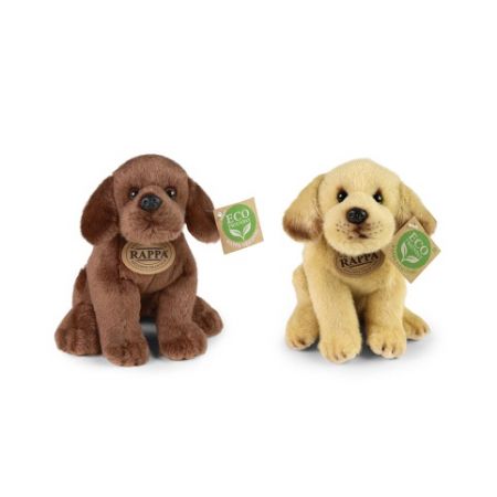 Plyšový pes labrador sedící 2 dr., 20 cm