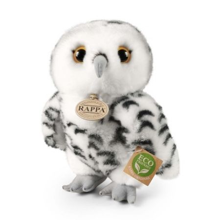Plyšová sova bílá, 25 cm