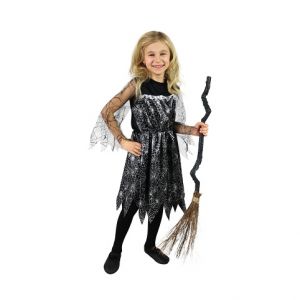 Dětský kostým s pavučinou na čarodějnice/Halloween (M)