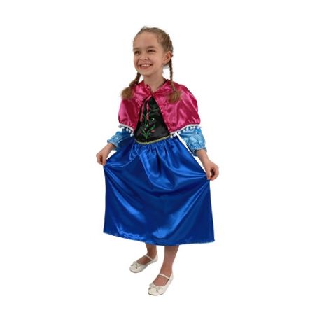 Kostým na karneval PRINCEZNA ZIMNÍ KRÁLOVSTVÍ, vel.M (6-8let) 110-128cm (FROZEN)