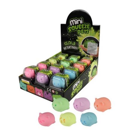 Antistresový míček zvířátko svítící ve tmě