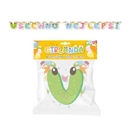 Girlanda Všechno nejlepší / Vše nejlepší