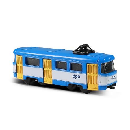 Tramvaj kovová mini DPO Ostrava, 8,5 cm