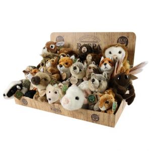Displej exkluzivní plyš lesní zvířata ECO-FRIENDLY