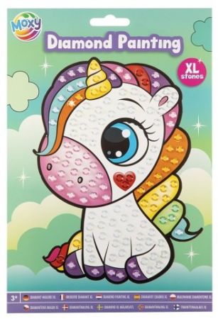 Kreativní set diamantové malování A5 velké XL kameny + pero vosk tácek