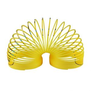 Magická pružina/spirála žlutá se smajlíkem