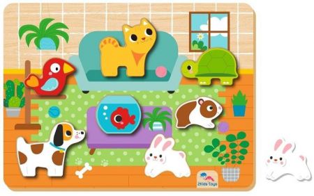 2Kids Toys Vkládací puzzle Mazlíčci