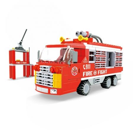 Kompatibilní stavebnice BLOXO hasiči stanice 278 ks