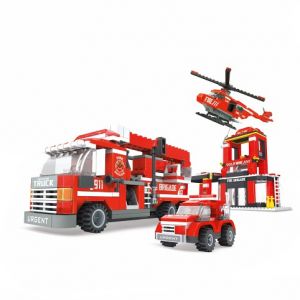 Kompatibilní stavebnice BLOXO hasiči set 636 ks
