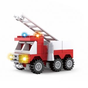 Kompatibilní stavebnice BLOXO hasiči auto 53 ks
