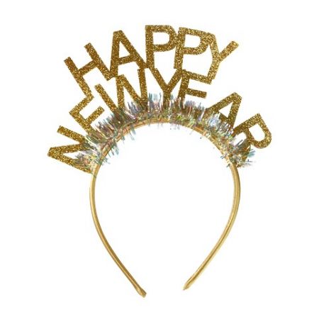 Čelenka Happy New Year zlatá