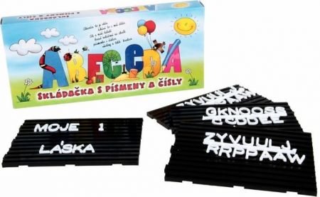 Skládačka s písmeny a čísly Abeceda CHEMOPLAST