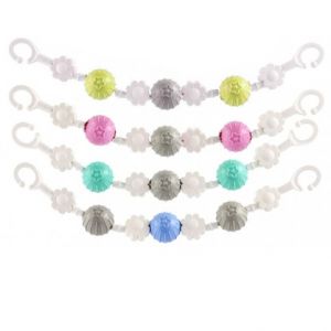 Zábrana na kočárek kytičky / kuličky