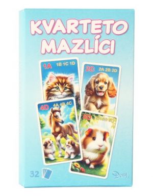 Karty Kvarteto zvířecí mazlíci