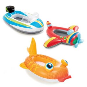 Nafukovací člun dětský veselý vzor, 3 druhy