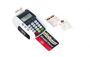 Platební terminál se zvuky