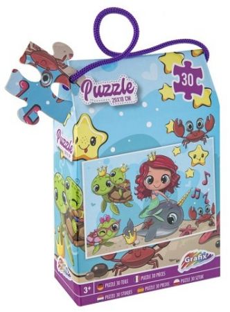 Puzzle 30 dílků 29x18 cm Mořská víla