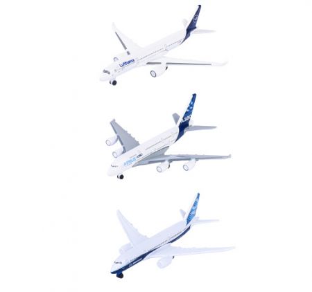 Letadlo kovové 11 cm 3 druhy