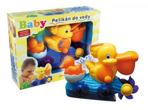 Pelikán sada do vody 