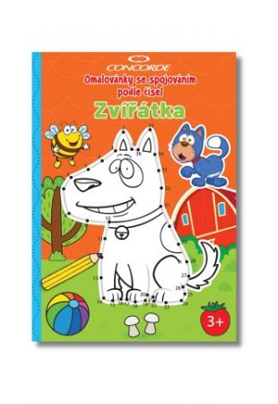 Omalovánky se spojováním podle císel CONCORDE Zvírátka