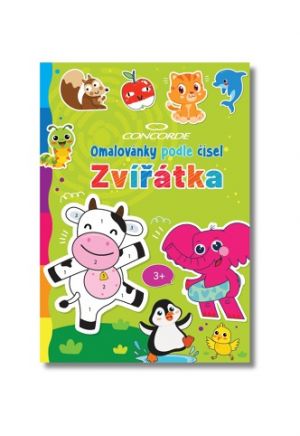 Omalovánky podle císel CONCORDE Zvírátka