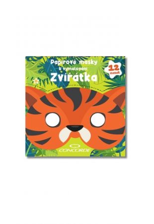Papírové masky k vymalování CONCORDE Zvírátka