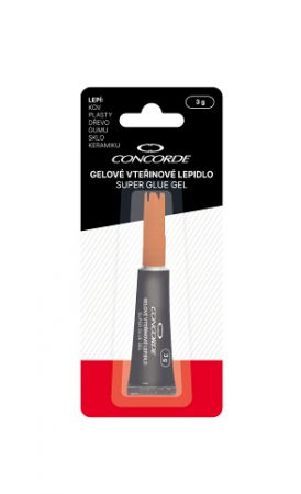 Gelové vterinové lepidlo CONCORDE, 3g, blistr