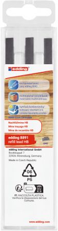 Náhradní tuhy EDDING 8891 HB, do tesarské tužky 8890, 6 ks