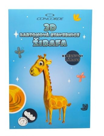 3D kartonová stavebnice CONCORDE Žirafa