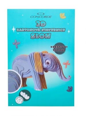 3D kartonová stavebnice CONCORDE Slon