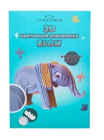 3D kartonová stavebnice CONCORDE Slon