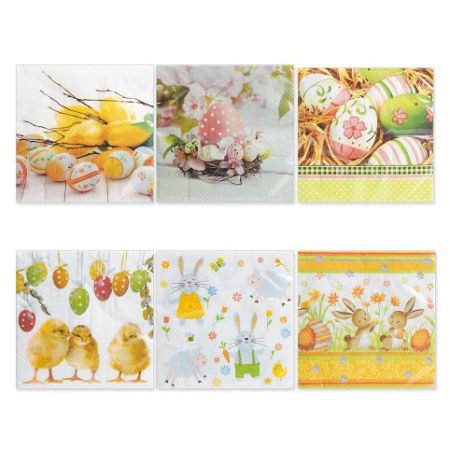 ARGUS Velikonoční ubrousky 33 x 33cm MIX 19038201