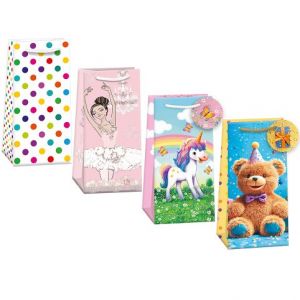 ARGUS Dárková papírová taška 10x22 cm mix 12 ks 07050010