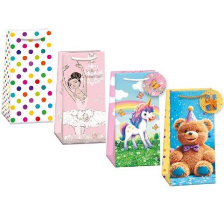 ARGUS Dárková papírová taška 10x22 cm mix 12 ks 07050010