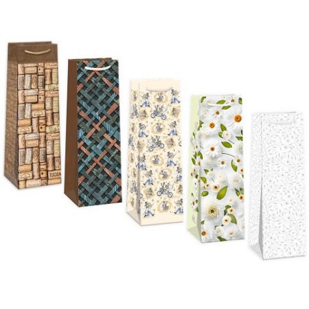 ARGUS Dárková papírová taška 12 x 40 cm mix 12 ks 07350016