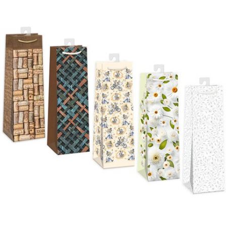 ARGUS Dárková papírová taška 12 x 40 cm mix 12 ks 07350016h