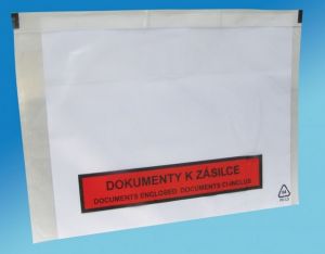Nalepovací obálky C5 230x170mm s potiskem Dokumenty k zásilce