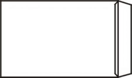 Obálka B4 BÍLÁ 353x250mm 100g s vlhčící klopou