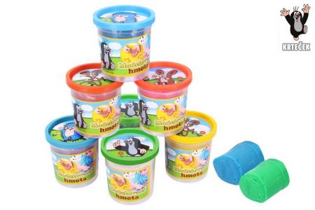 Modelovací hmota Krtek 140g v kelímku, 7druhů KRTEČEK (modelína-plastelína)