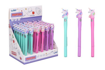 Pero s ozdobou se světlem Jednorožec