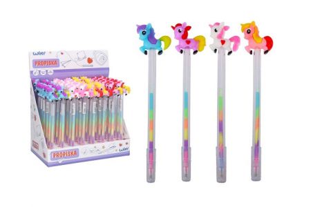 Gelové pero s ozdobou Jednorožec