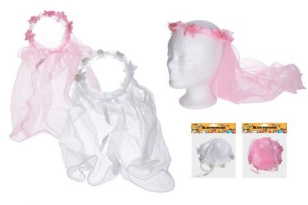 Set karneval - čelenka se závojem